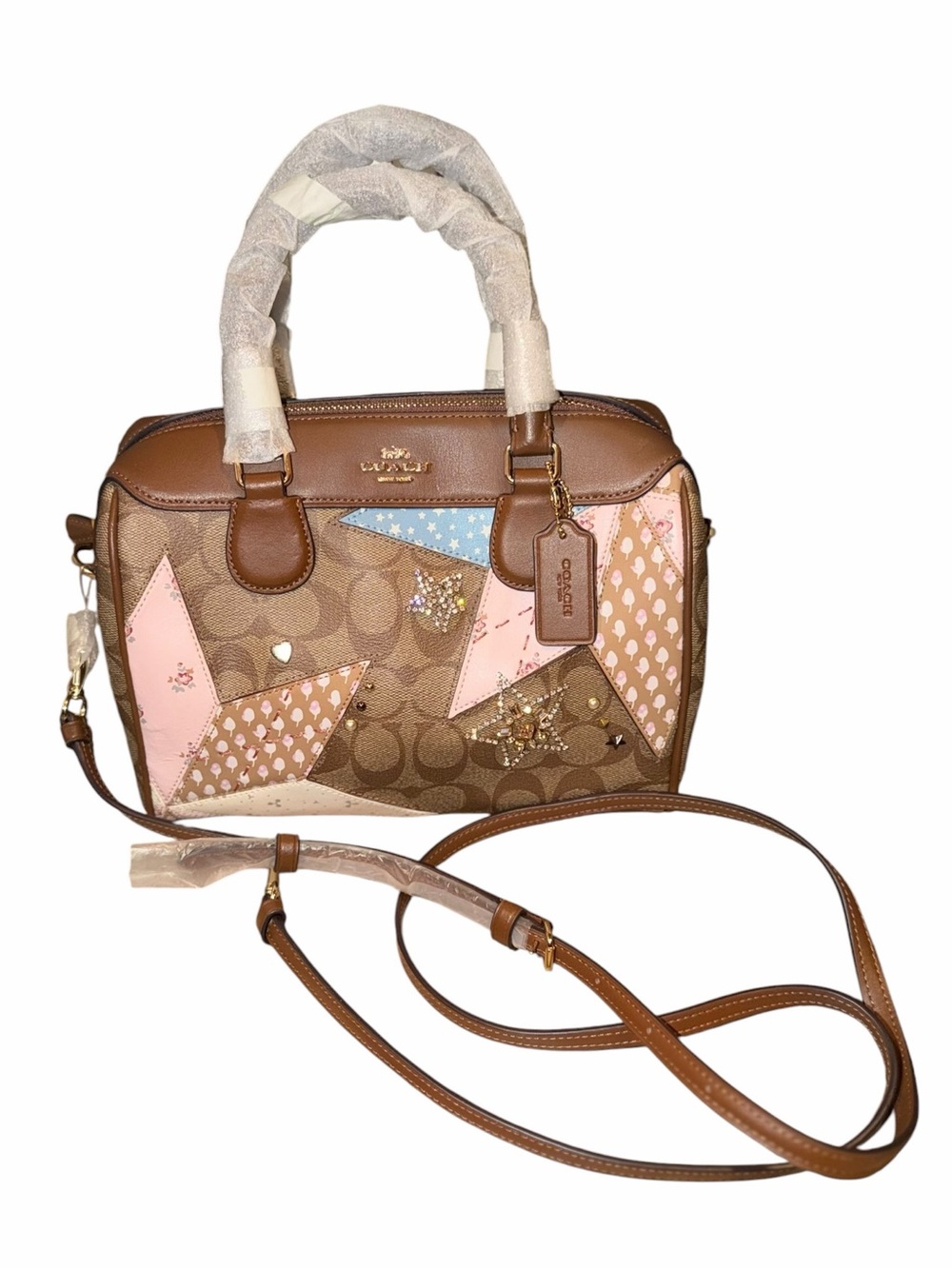 Coach Signature Patchwork Mini Bennett Satchel NWT